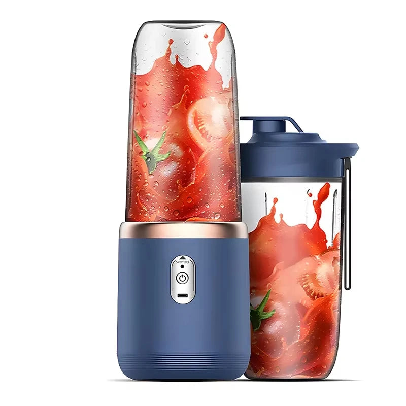 Portable Handheld USB Personal Mini Juicer Cup with Single or Double Cups for Travel Blender for Water Bottles