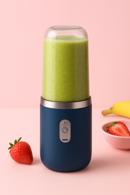 Mixeur Portable Rechargeable Double Gobelet – Extracteur de Jus et Smoothie Compact